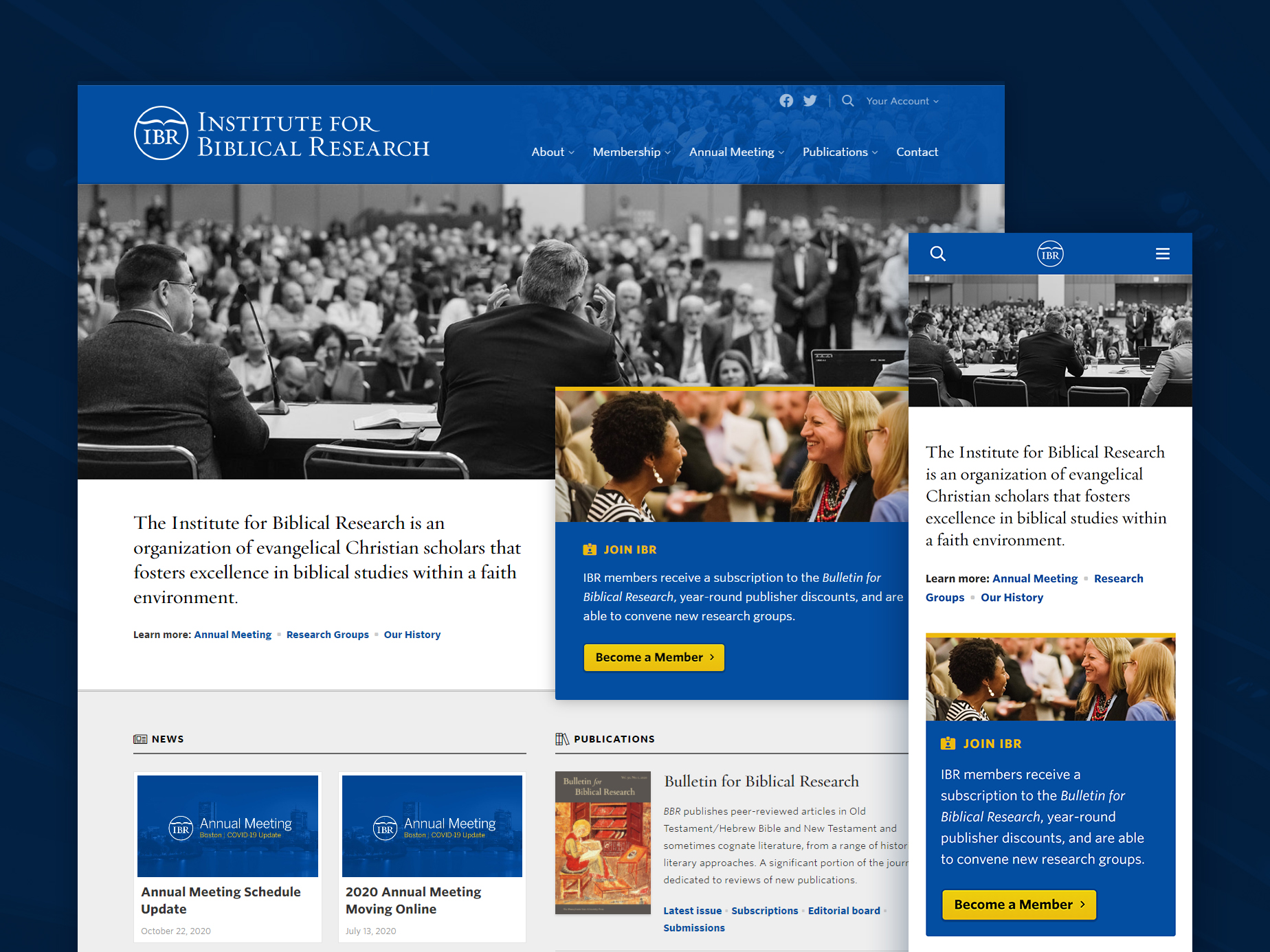 A screenshot of the website