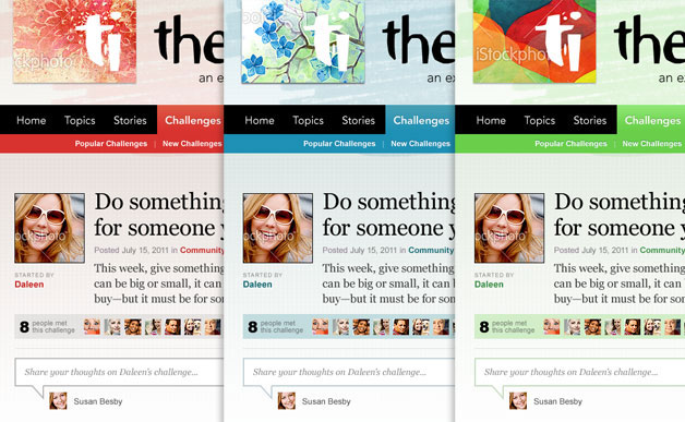 A screenshot of The Involved website