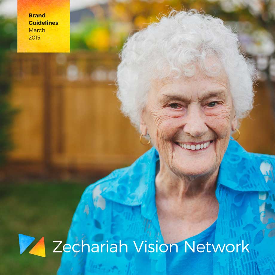 A screenshot of the Zechariah Vision Network brand guidelines